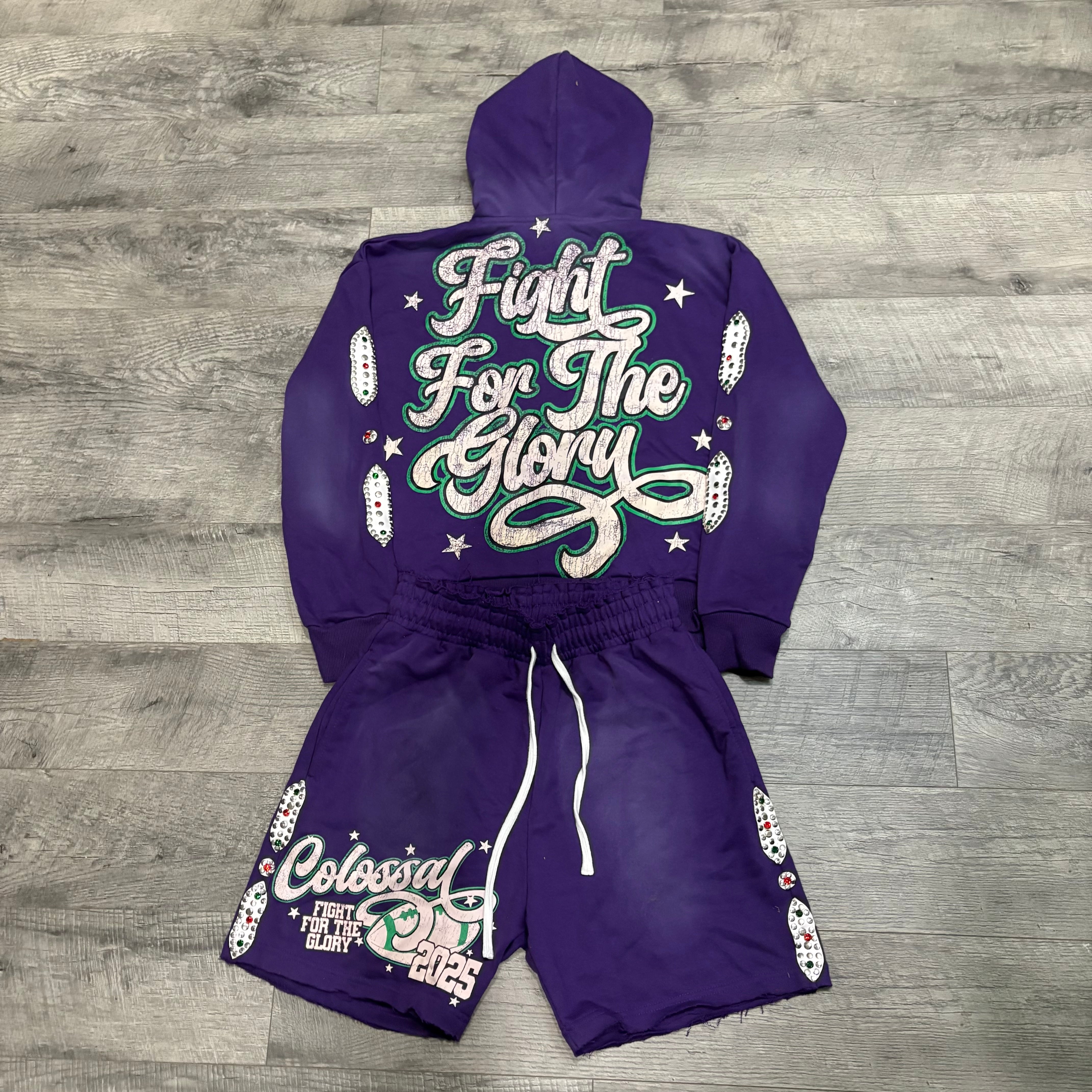 Purple Summer Short Set